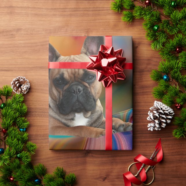 French Bulldog Puppy French Bulldog Wrapping Paper (Holiday Gift)