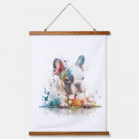 French Bulldog Puppy Frenchie Watercolor Art