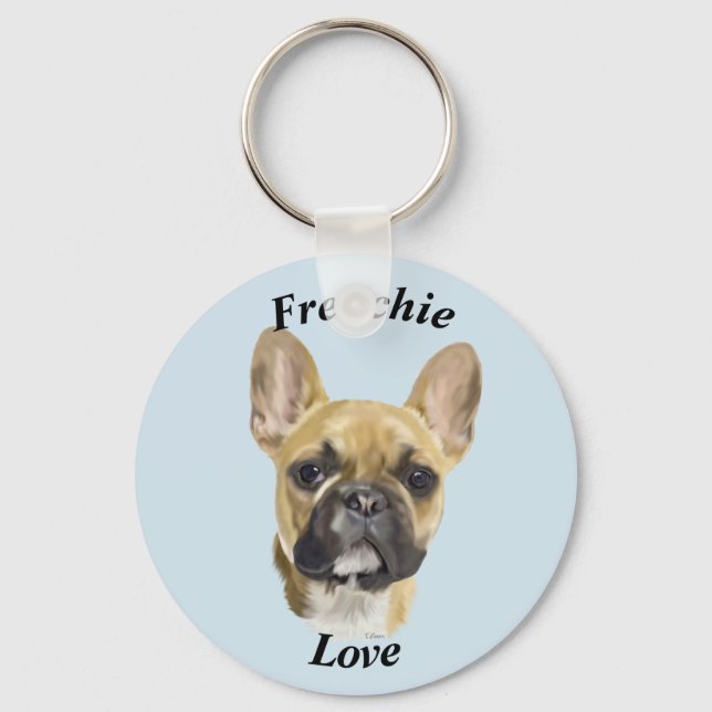 French Bulldog Puppy Key Ring (Front)