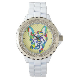 French Bulldog Puppy on roses Watch