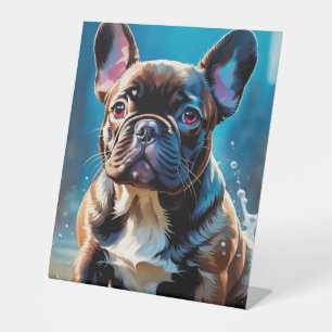 French Bulldog Puppy Pedestal Sign