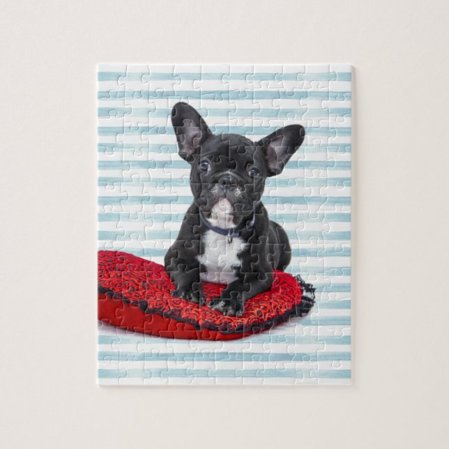 French Bulldog Puppy Portrait Jigsaw Puzzle (Vertical)