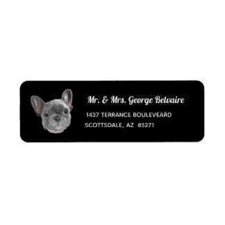 French Bulldog Puppy Return Address Label
