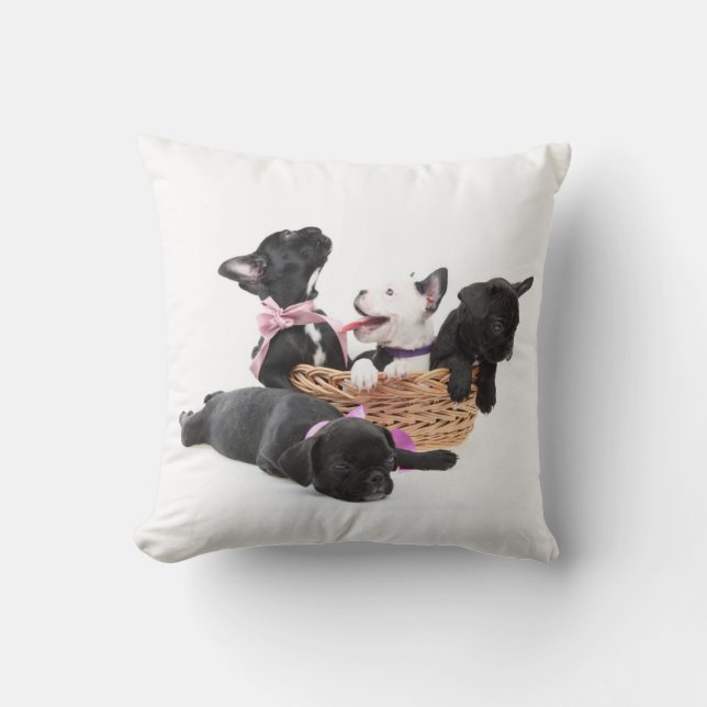 French Bulldog Pups Cushion (Front)