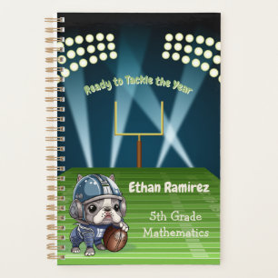  French bulldog quarterback stadium Student Planner