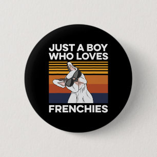 French Bulldog Quote For Your Frenchie Husband 6 Cm Round Badge