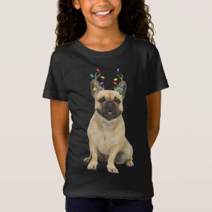 French Bulldog Reindeer Christmas Dog T-Shirt