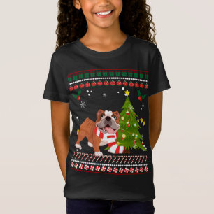 French Bulldog Reindeer Christmas Tree Xmas Gift T-Shirt