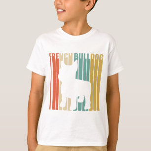 French Bulldog Retro 1970s Gift For Mum Dog Lover T-Shirt