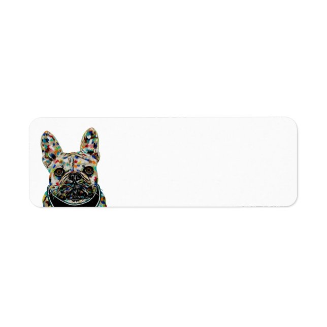 French Bulldog Return Address Label (Front)