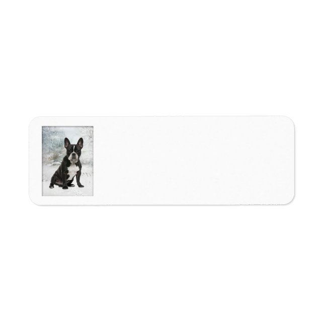 French Bulldog Return Address Label (Front)