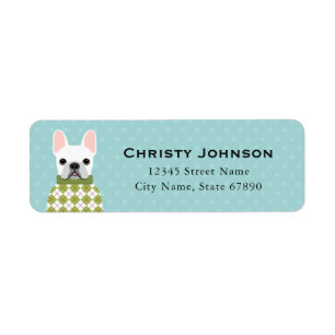 French Bulldog Return Address Labels