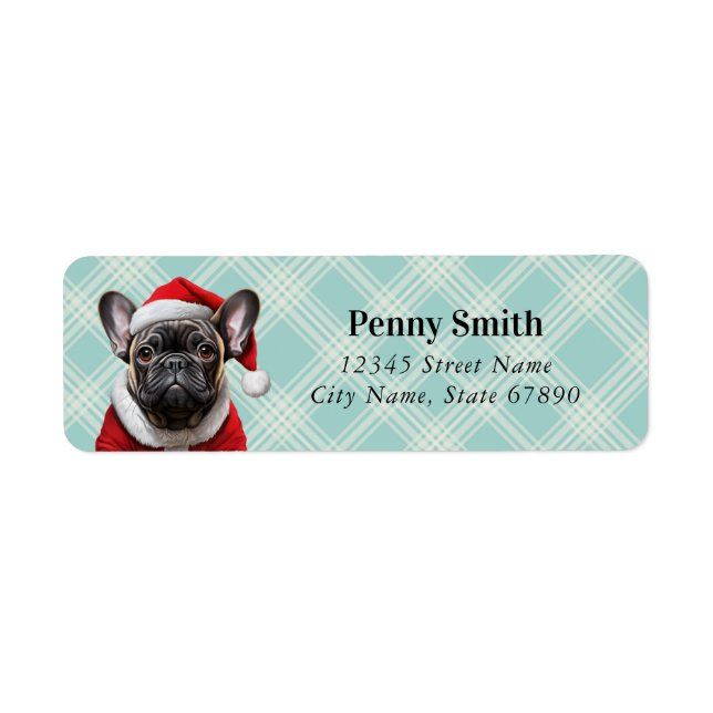 French Bulldog Return Address Labels (Front)