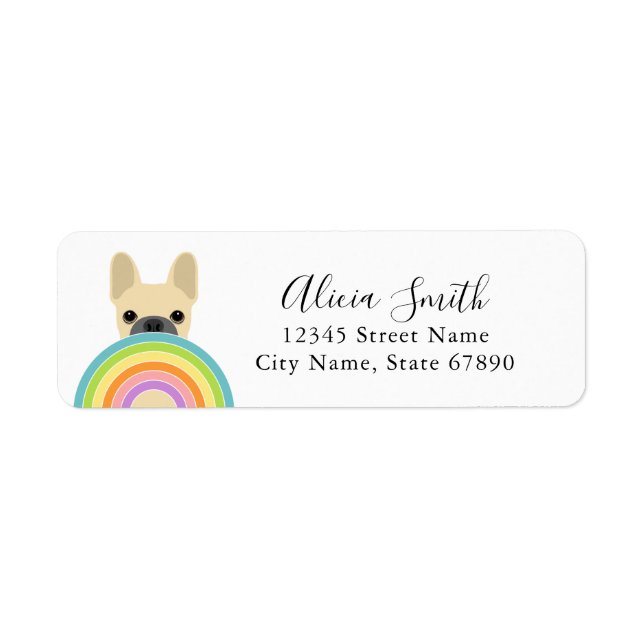 French Bulldog Return Address Labels (Front)