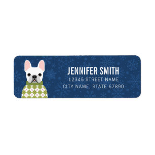 French Bulldog Return Address Labels
