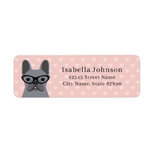 French Bulldog Return Address Labels