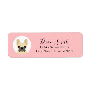 French Bulldog Return Address Labels