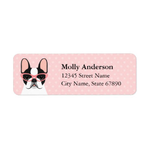 French Bulldog Return Address Labels