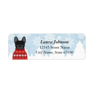 French Bulldog Return Address Labels
