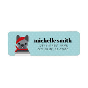 French Bulldog Return Address Labels