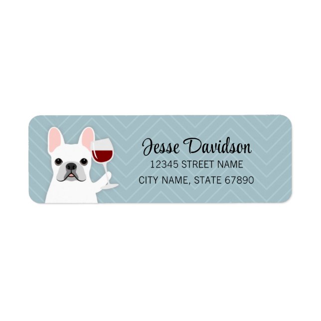 French Bulldog Return Address Labels (Front)