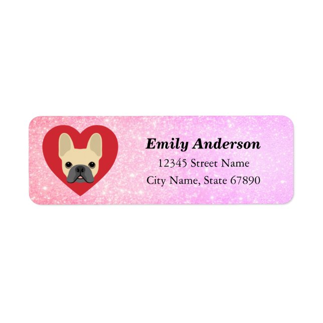 French Bulldog Return Address Labels (Front)