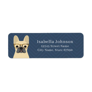 French Bulldog Return Address Labels