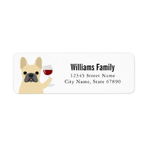 French Bulldog Return Address Labels