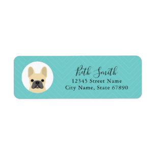 French Bulldog Return Address Labels