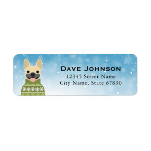 French Bulldog Return Address Labels