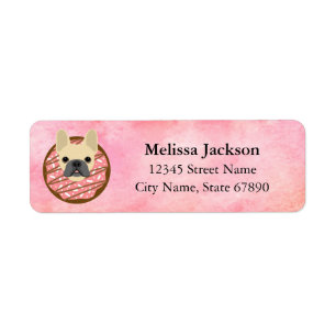 French Bulldog Return Address Labels