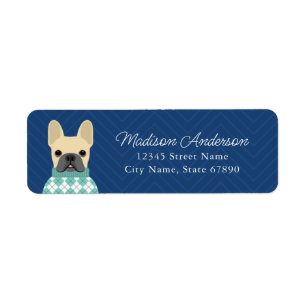 French Bulldog Return Address Labels