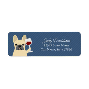 French Bulldog Return Address Labels