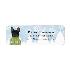 French Bulldog Return Address Labels