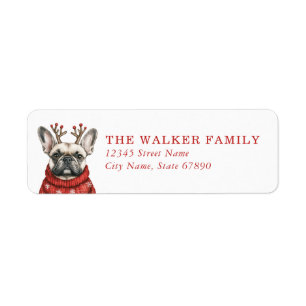 French Bulldog Return Address Labels