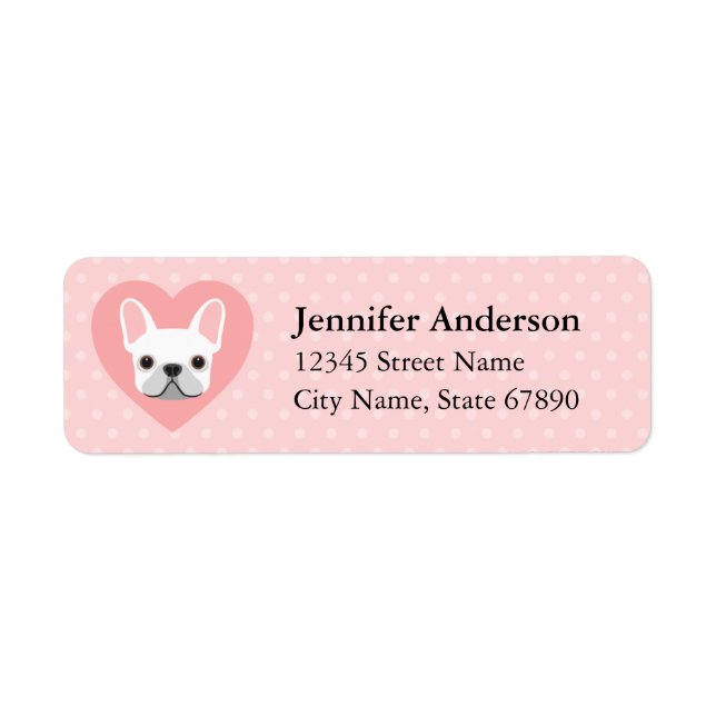 French Bulldog Return Address Labels (Front)