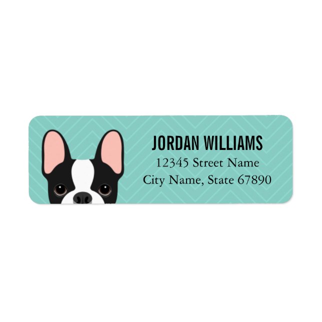 French Bulldog Return Address Labels (Front)