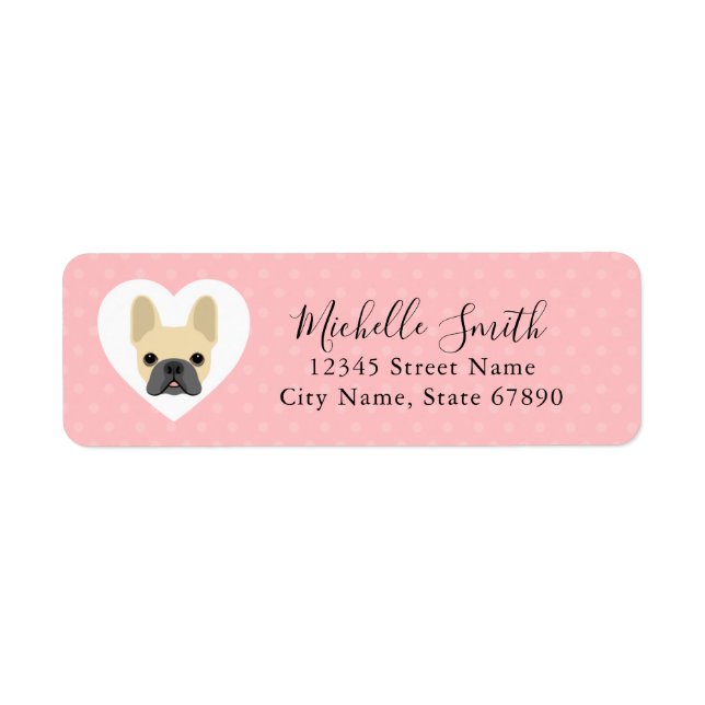 French Bulldog Return Address Labels (Front)