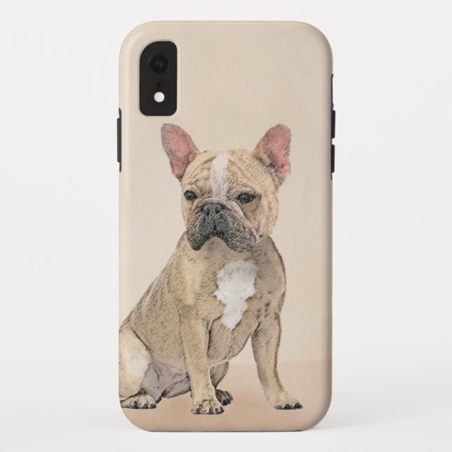 French Bulldog (Sable) Painting - Cute Original Do Case-Mate iPhone Case (Back)