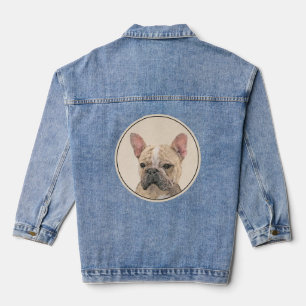 French Bulldog (Sable) Painting - Cute Original Do Denim Jacket