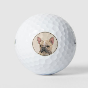 French Bulldog (Sable) Painting - Cute Original Do Golf Balls