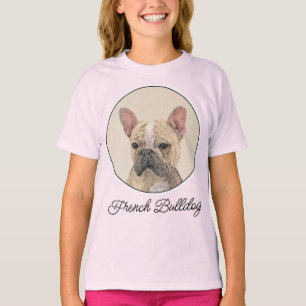 French Bulldog (Sable) Painting - Cute Original Do T-Shirt