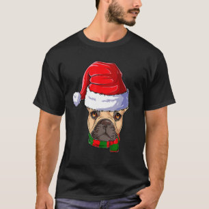 French Bulldog Santa Claus Apparel Christmas Dog K T-Shirt