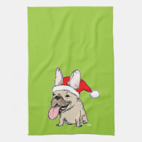 French Bulldog Santa Clause - Cute Dog Holiday