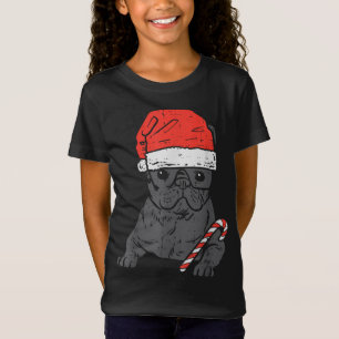 French Bulldog Santa Frenchie Dog Christmas Xmas T-Shirt