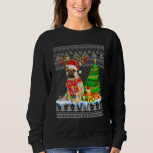 French Bulldog Santa Funny Christmas Ugly Pajama X Sweatshirt