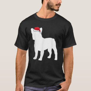French Bulldog Santa Hat Christmas Pajama Cute Dog T-Shirt
