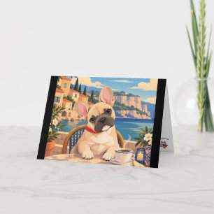 French Bulldog SAVOR THE JOURNEY Art Card