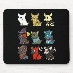 French Bulldog Scary Costumes Halloween Mouse Pad