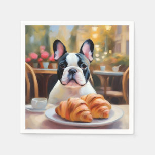 French Bulldog Serenity Impressionist Napkin
